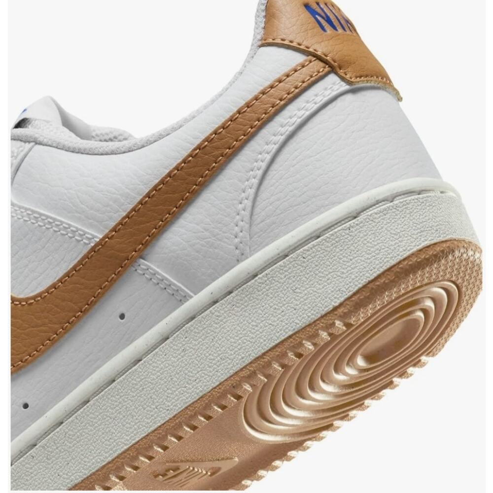 Nike Court Vision Low 
White / Flax Game Royal Sail 
NIB (no Lid) 
Wms Sz 8.5 - Picture 3 of 11